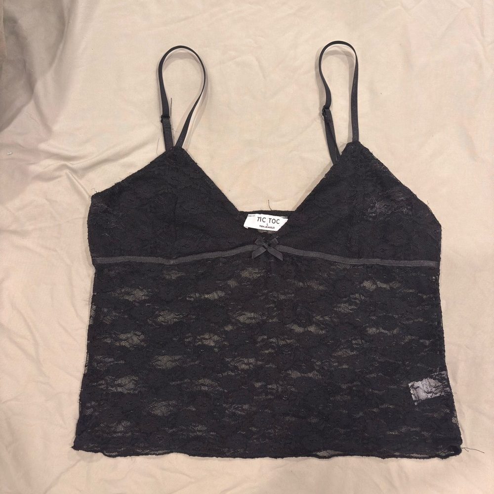 Black Lace Camisole